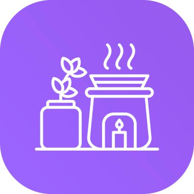 Bitki simgesinin vektör illüstrasyonu