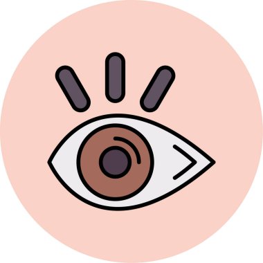 Göz simgesi vektör illüstrasyonu