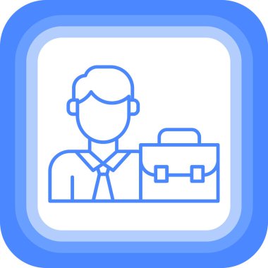 İş simgesinin vektör illüstrasyonu