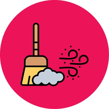 Temizleme simgesinin vektör illüstrasyonu