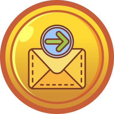 Zarf posta vektör simgesi