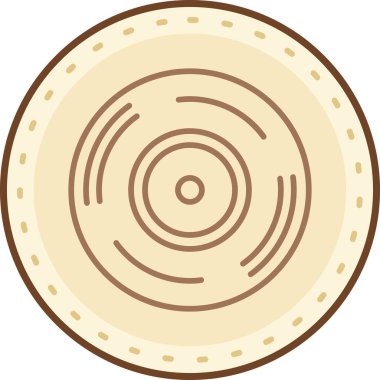 Tahta tekerleğin vektör çizimi