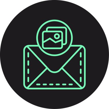 Vektör E- posta simgesi illüstrasyonu