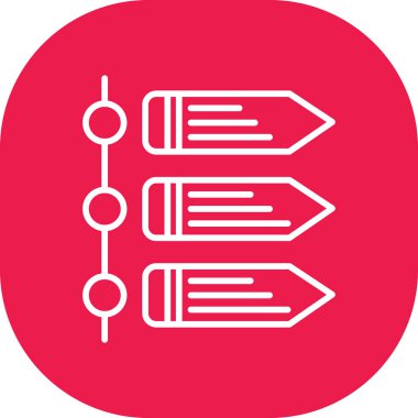 Ok. Web simgesi basit illüstrasyon