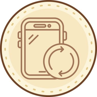 Modern simgenin vektör illüstrasyonu