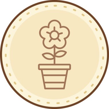 bitki simgesi vektör illüstrasyonu