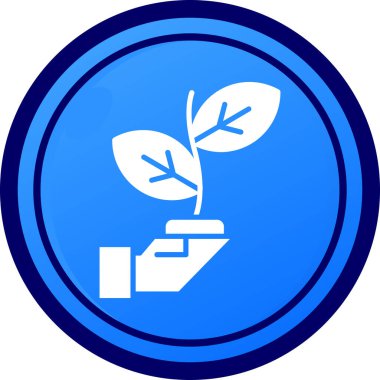 Bitki simgesinin vektör illüstrasyonu