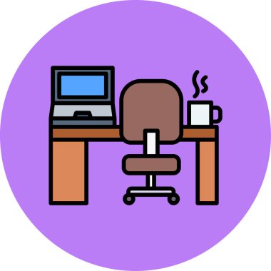 Bilgisayarlı işyeri çalışanı