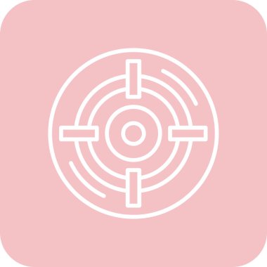 vektör hedef simgesi illüstrasyonu