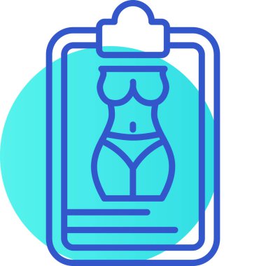 Kadın. Web simgesi basit illüstrasyon