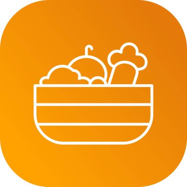 Gıda simgesinin vektör illüstrasyonu