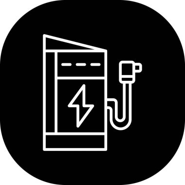 elektrik pil simgesi, vektör illüstrasyonu