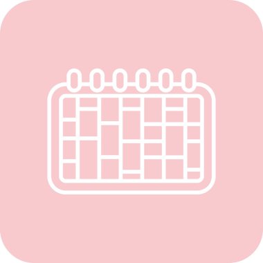 Takvim simgesi vektör illüstrasyonu