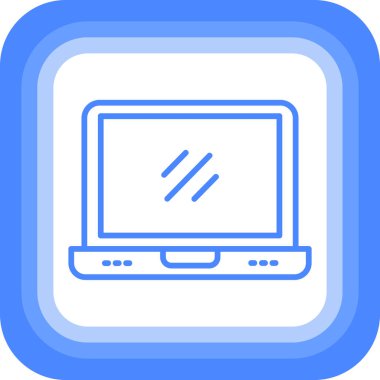 Bilgisayar. Web simgesi basit illüstrasyon