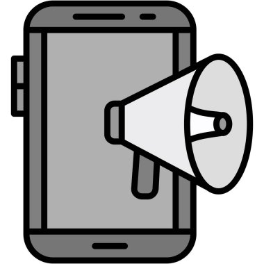 Hoparlör simgesi, vektör illüstrasyonu