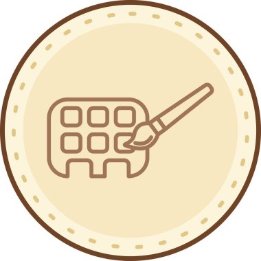 Çizgi film simgesinin vektör çizimi