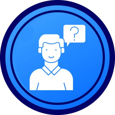 Konuşma balonu olan bir adamın vektör çizimi