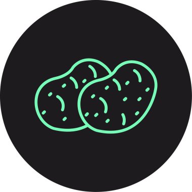 Salatalık simgesinin vektör çizimi