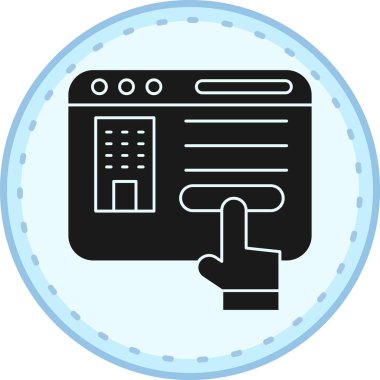 seo modern simgesinin vektör illüstrasyonu