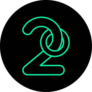 2027 - yeni yıl 2022 - daire simgesi - siyah daire - yeşil çember