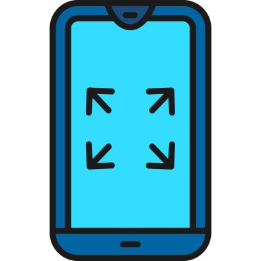 akıllı telefon simgesi vektör illüstrasyonu