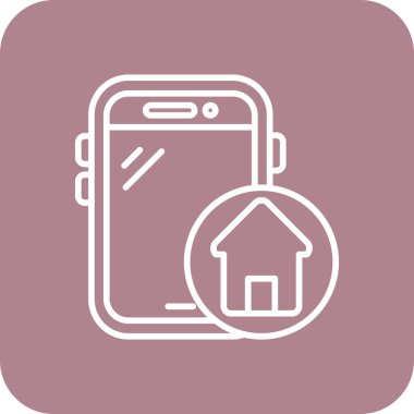 akıllı ev simgesi vektör illüstrasyonu