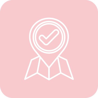 işaretleme vektör renk simgesini kontrol et