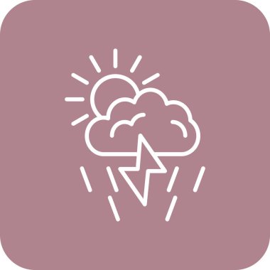 fırtına simgesi vektör illüstrasyonu