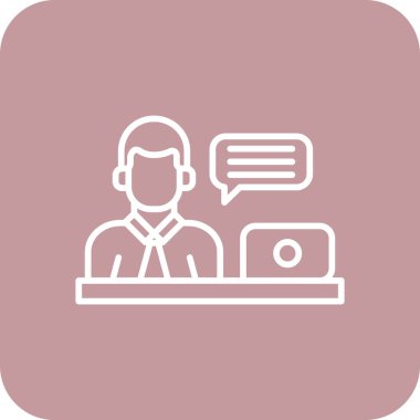 Vektör Çağrısı Simgesi illüstrasyonu