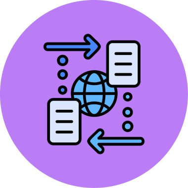 şebeke. Web simgesi basit illüstrasyon