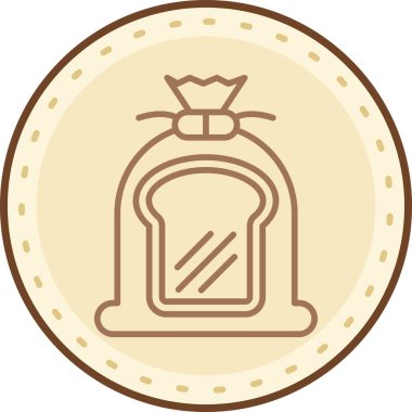 Bir şişe simgesinin vektör illüstrasyonu