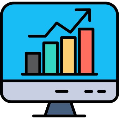 Çizelge. Web simgesi basit illüstrasyon