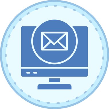 Bilgisayar. Web simgesi basit illüstrasyon