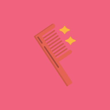 Bir tarağın vektör illüstrasyonu