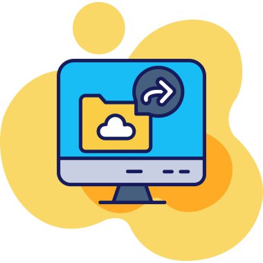 dizüstü bilgisayar ikon vektör çizimi