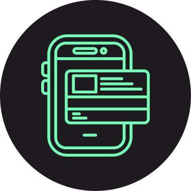 vektör lcd simgesi illüstrasyonu