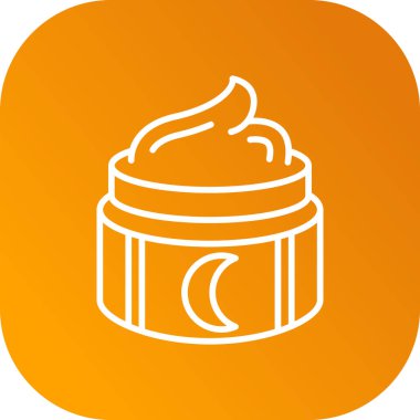 Krem simgesi, vektör illüstrasyonu