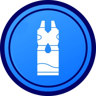 Bir su damlası simgesinin vektör illüstrasyonu