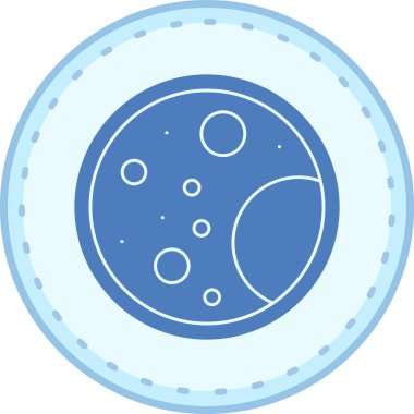 gezegen simgesi, vektör illüstrasyonu basit tasarım