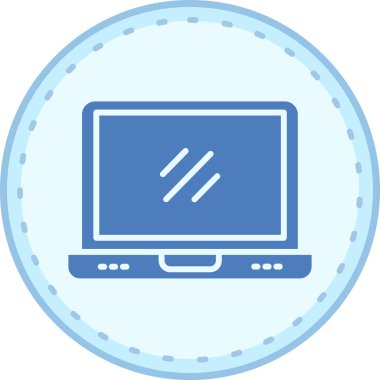 Bilgisayar. Web simgesi basit illüstrasyon