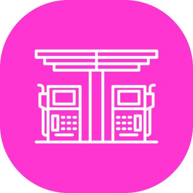 Modern yapı ikonunun vektör illüstrasyonu