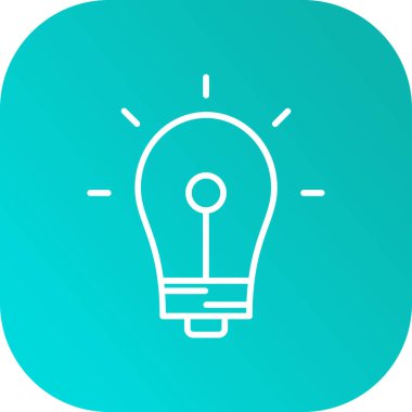 ampul vektör simgesi modern illüstrasyon