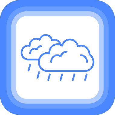 Hava durumu. Web simgesi basit illüstrasyon