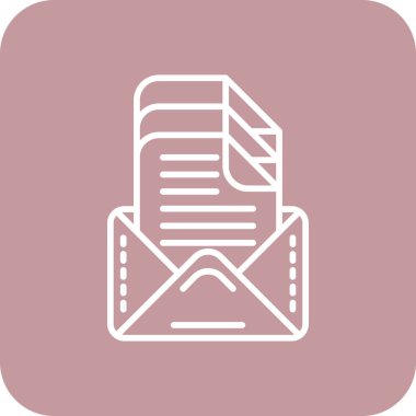 E- posta simgesi, basit vektör illüstrasyonu