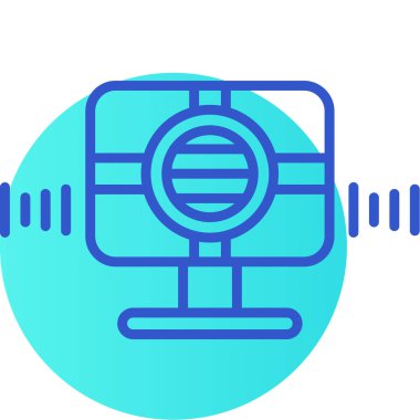 Akıllı TV simgesi beyaz arkaplanda izole edildi. Televizyon tabelası. Vektör.