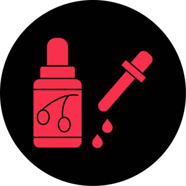 Bir şişenin sıvı vektör simgesi