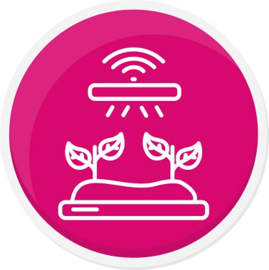 Bir ağaç simgesinin vektör illüstrasyonu