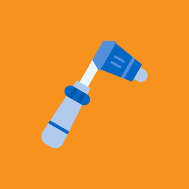 Mavi ve kırmızı boya fırçasının vektör çizimi