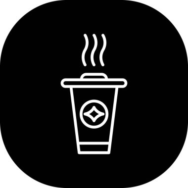 kahve fincanı ikonu vektör illüstrasyonu