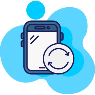 Telefon simgesi vektör illüstrasyonu